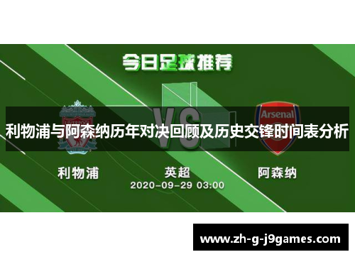 利物浦与阿森纳历年对决回顾及历史交锋时间表分析
